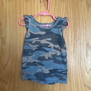 Childhoods Clothing Faded Camo Flutter tank